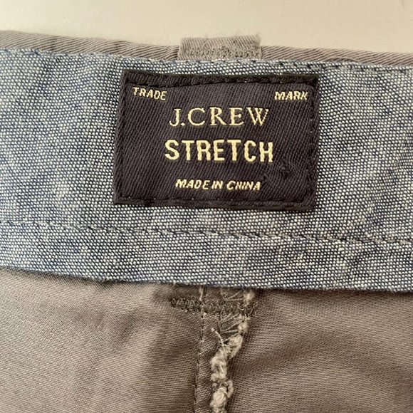 NWT Men's J. Crew 9" Stretch Chino Shorts, Spokane Grey, Size 38 - Picture 5 of 8